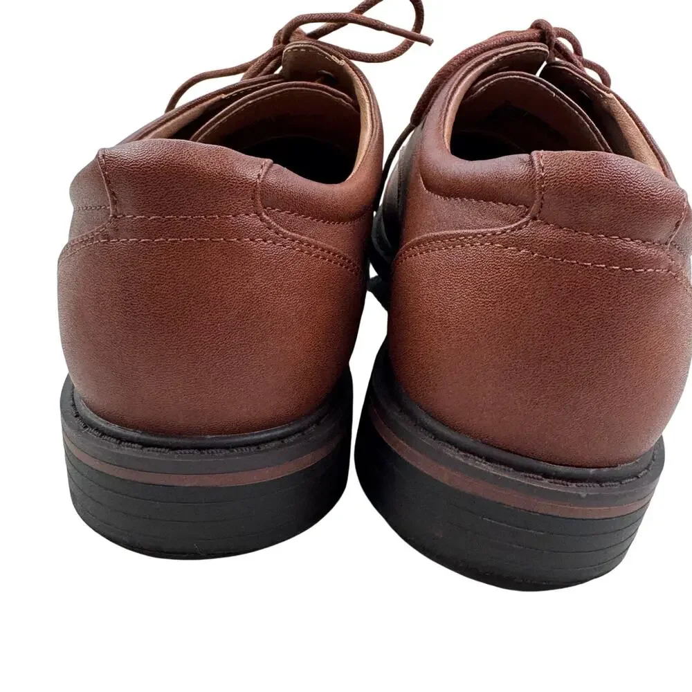 Goodfellow & CO Faux Leather Brown Lace Up Comfort Shoes Men's Size 9.5